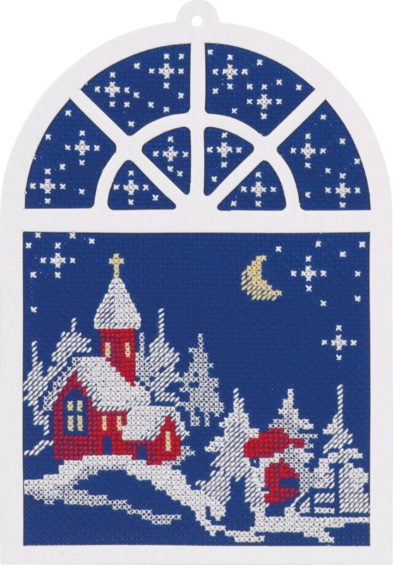Stickset Fensterbild Weihnachten 15x20 cm