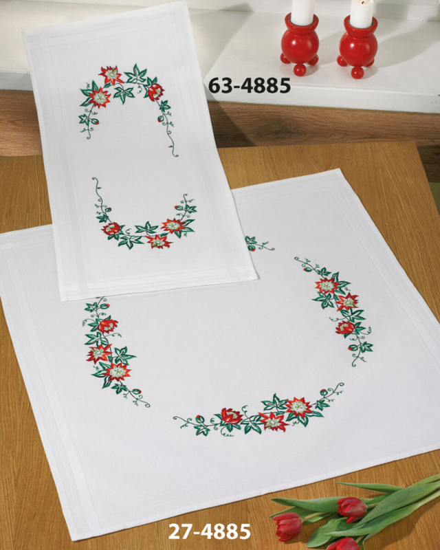 Stickset Weihnachtsrosen 40 x 80 cm