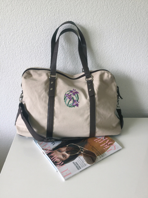 Stickset Blumen lila 7 x 9 cm