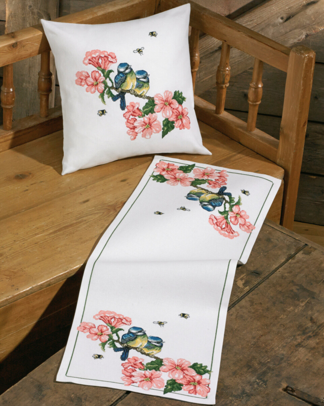 Stickset Meisen 40 x 40 cm