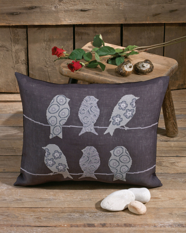 Stickset Vögel auf Aida 50x40 cm