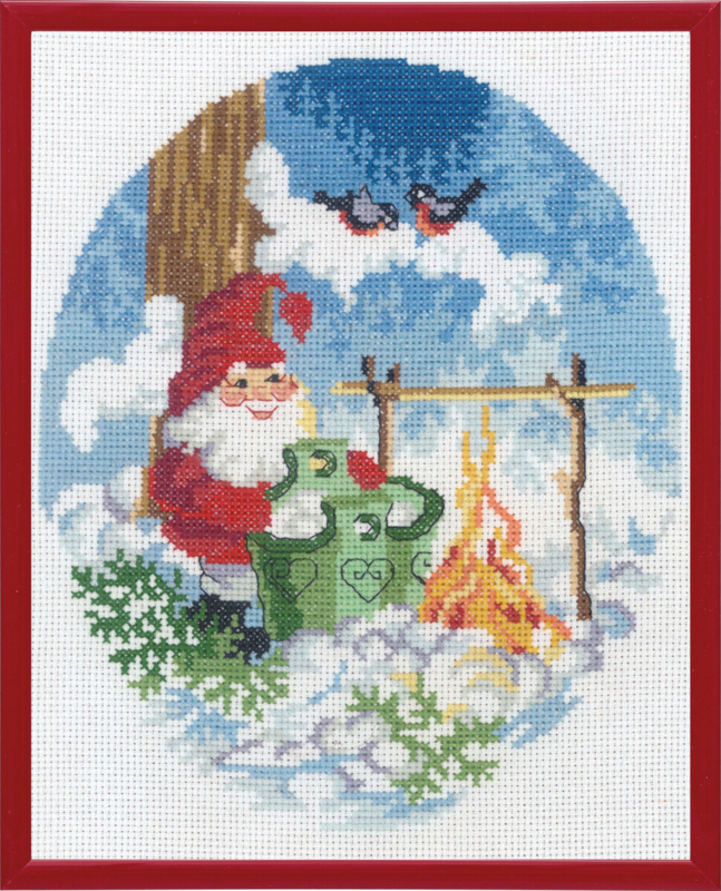 Stickset Weihnachtswichtel mit Breischale R5798 20 x 25 cm