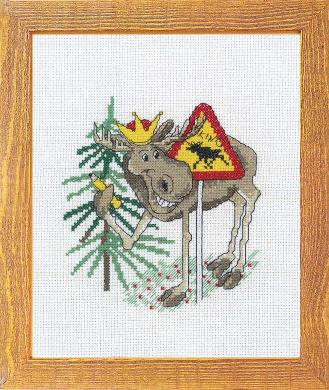 Stickset Elch the King 15 x 20 cm
