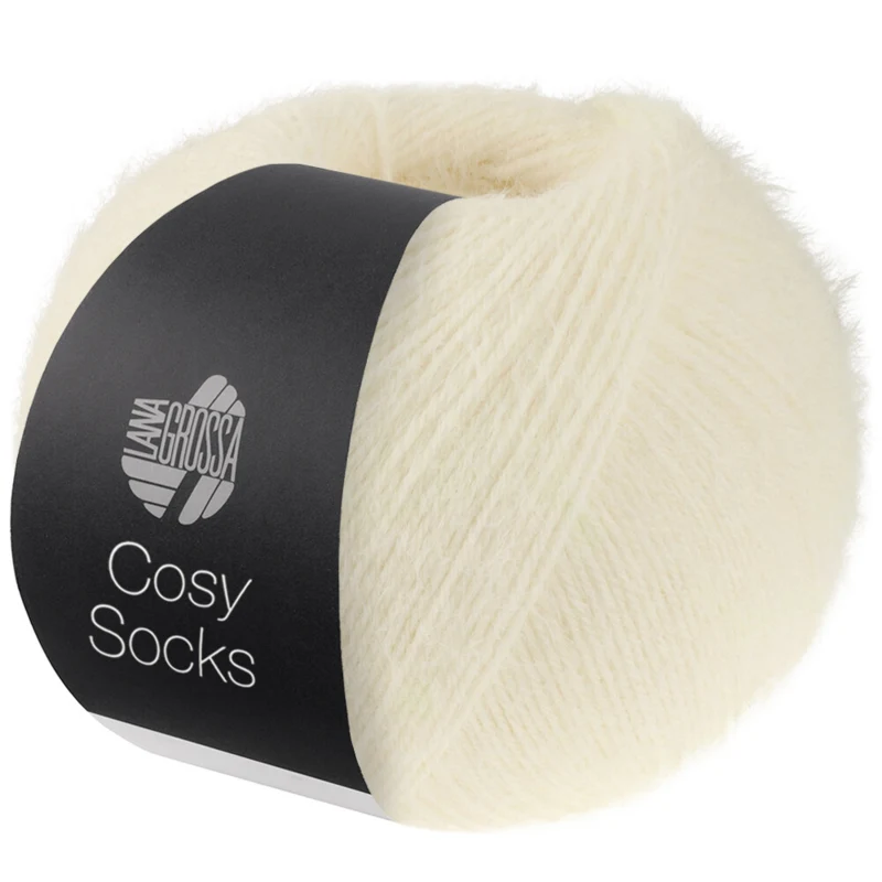 Lana Grossa Cosy Socks 10 Weiß