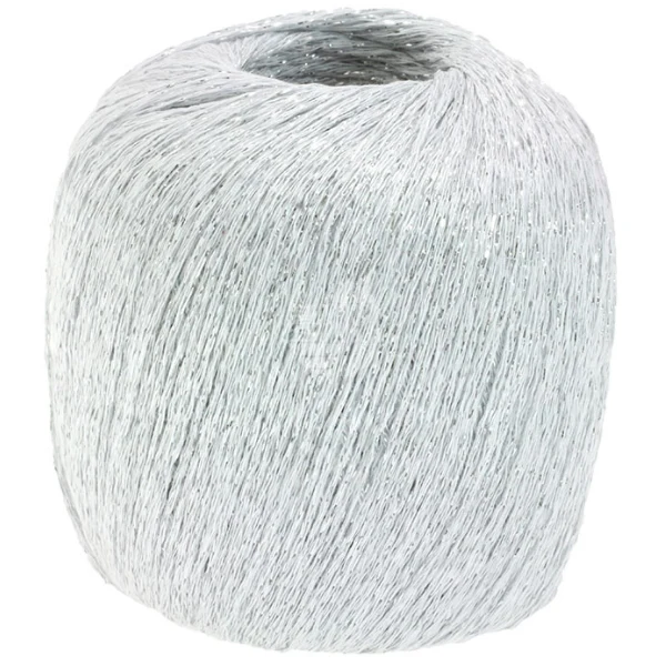 Lana Grossa Brillino 10 Weiß/Silber