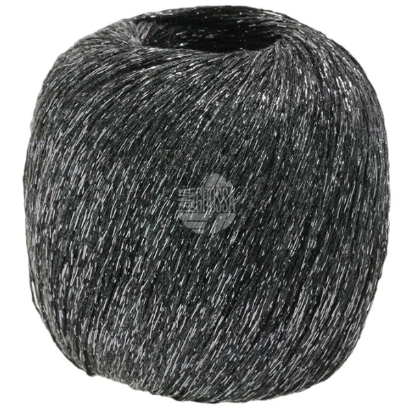 Lana Grossa Brillino 18 Schwarzbraun/Silber