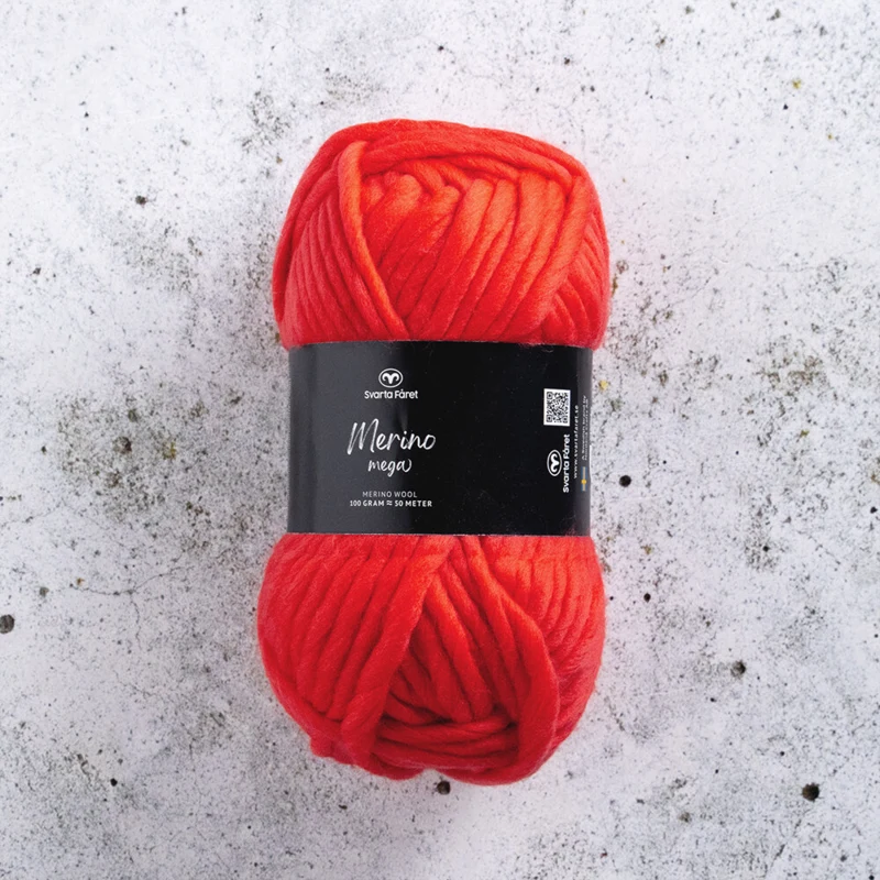 Svarta Fåret Merino Mega 15 Rote Flagge