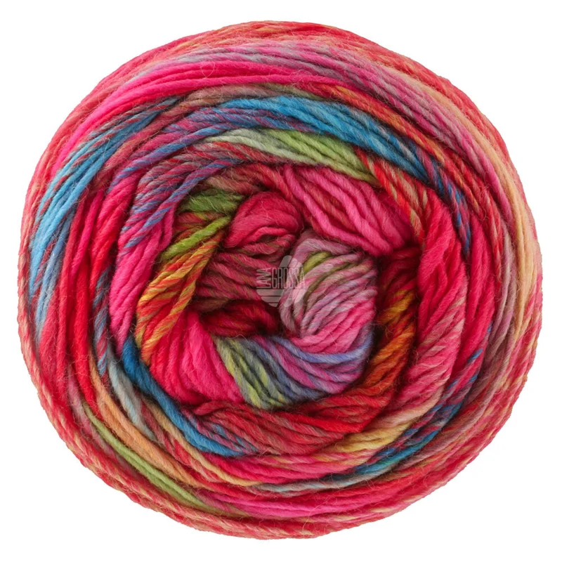 Lana Grossa Colorissimo 220 Rot/Fuchsia/Türkis/Petrol/Rost/Kamel/Beige/Dunkelgrün/Hellgrün/Grün
