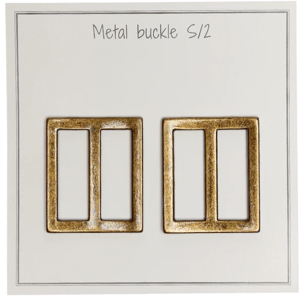 Go Handmade Metallschnalle 31 x 28 mm, Bronze