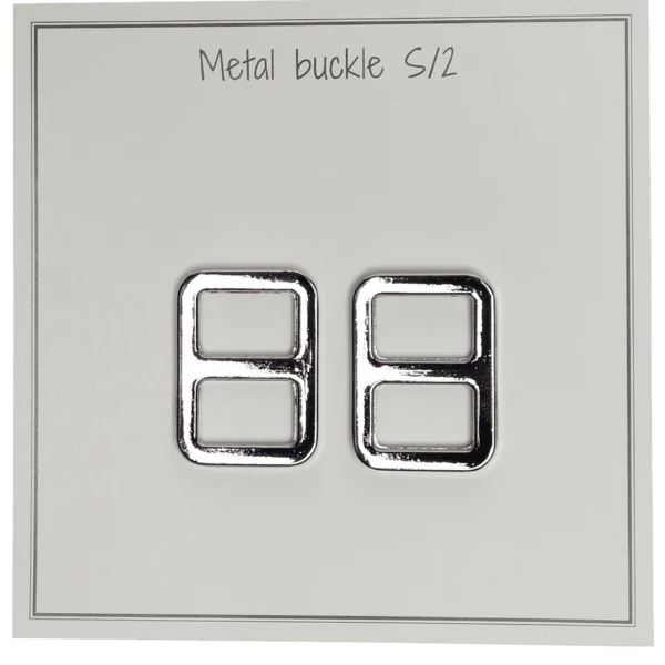 Go Handmade Metallschnalle 25 x 19 mm, Silber