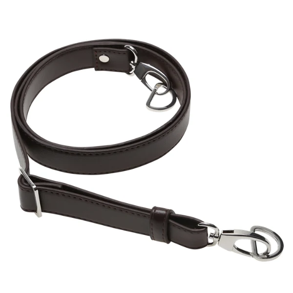 Go Handmade Schulterriemen für Taschen 130 cm 25 mm, Schwarz, Silber