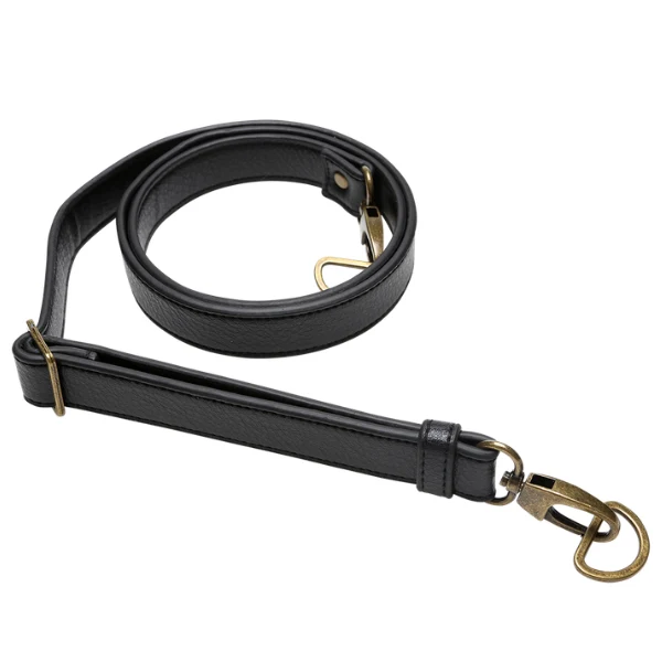 Go Handmade Schulterriemen für Taschen 130 cm 25 mm, Schwarz, Bronze