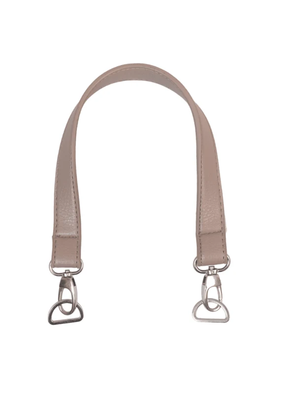 Go Handmade Taschengriff mit Karabinerhaken und D-Ring Schwarz/Silber