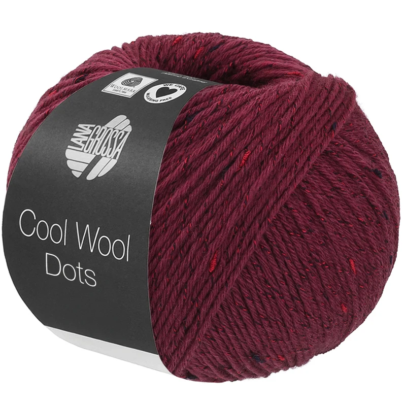 Lana Grossa Cool Wool Dots 04 Burgund