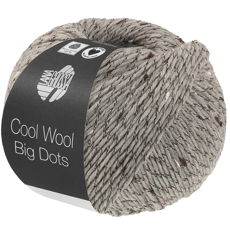 Lana Grossa Cool Wool Big Dots 109 Hellgrau