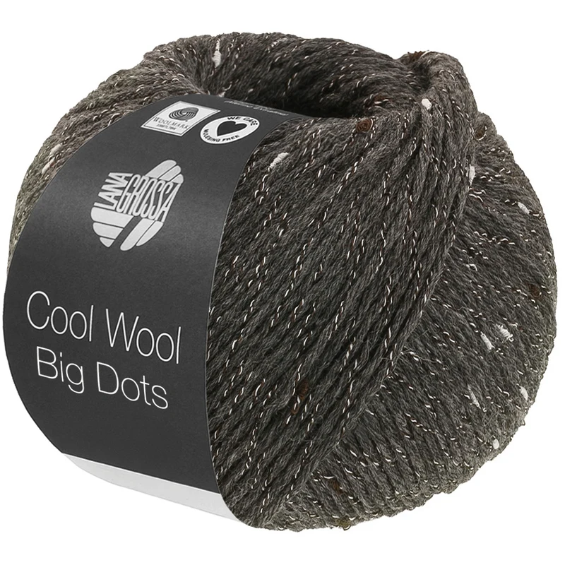 Lana Grossa Cool Wool Big Dots 110 Dunkelgrau