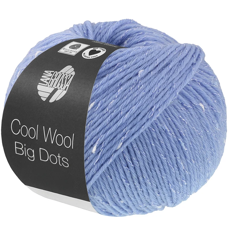 Lana Grossa Cool Wool Big Dots 101 Hellblau