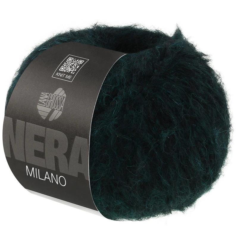 Lana Grossa Milano 08 Schwarzgrün