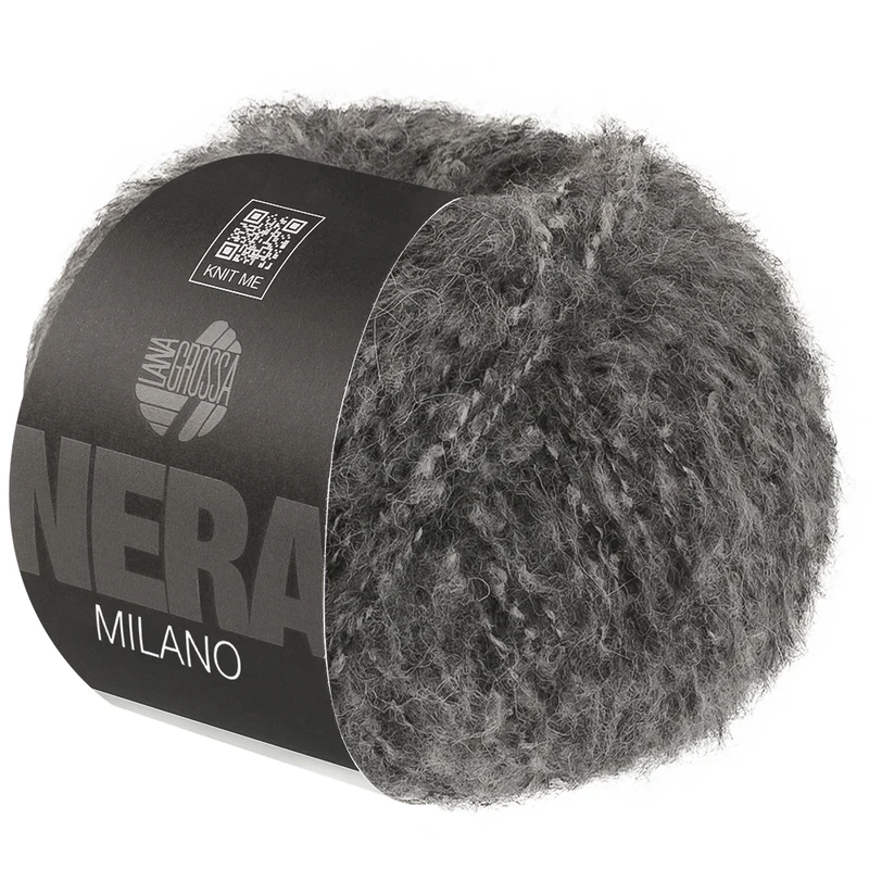 Lana Grossa Milano 02 Dunkelgrau meliert