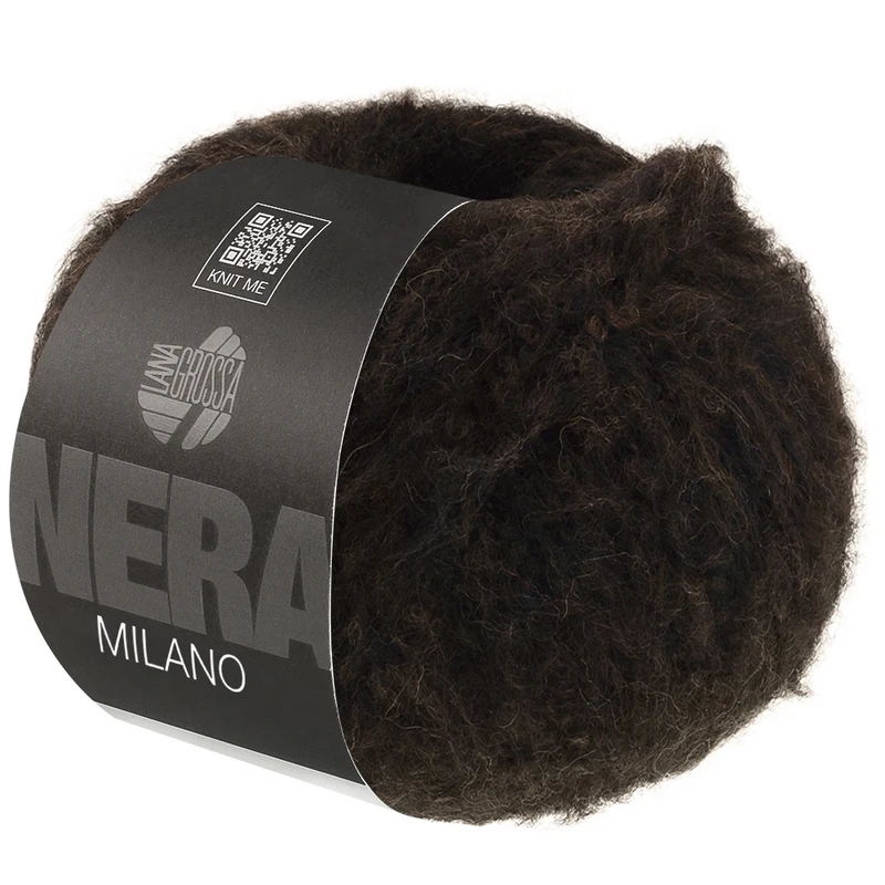 Lana Grossa Milano 04 Schwarzbraun