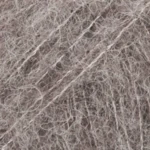 DROPS BRUSHED Alpaca Silk 03 Grau - Brauner Schatten (Uni colour)