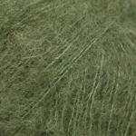 DROPS BRUSHED Alpaca Silk 32 moosgrün (Uni colour)