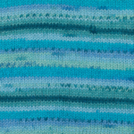 DROPS Fabel Print 340 Blaue lagoon