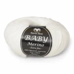 Svarta Fåret Baby Merino 04 Hvid