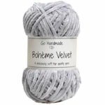Go Handmade Bohéme Velvet Dobbelt 17624 Grå