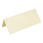 Paper Line Metallic Bordkort, 250 g, 7 x 10 cm, 10 stk Creme