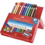 Faber-Castell Jumbo Grip Kombinationsbox 12 Stifte + 10 Büschel