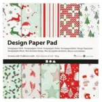 Design-papier Im Block Weihnacht Rot