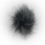 Pompon Acryl, 8 cm Grau