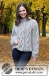 226-40 Evening Fires Sweater by DROPS Design