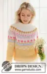 231-55 Lemon Meringue Sweater by DROPS Design
