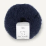 Sandnes Tynn Silk Mohair 5581 Tiefes Marineblau