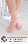 247-19 Pretty in Peach Socks by DROPS Design