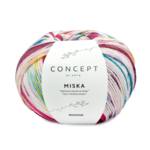 Katia Concept Miska Socks 100 Fuchsia-Perle Brombeere-Blaugrün