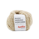 Katia Basic Merino Popcorn 105 Beige-weiß