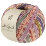 Lana Grossa Landlust Die Sockenwolle 826 Pfirsich/Lila/Frühlingsgrün/Violett/Grau/Creme/Terrakotta