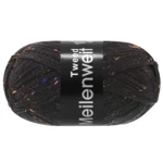 Lana Grossa Meilenweit 100 Tweed 186 Kohlenschwarz