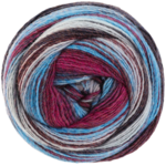 Lana Grossa Gomitolo Arte 1016 Graublau/Jeans/Weinrot/Graurot/Aubergine