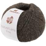 Lana Grossa Natural Lama Fine 115 Schwarzbraun