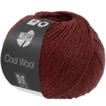 Lana Grossa Cool Wool Mélange 1500 Weinrot meliert