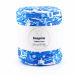 LindeHobby Inspire Print 30 Blau mit weißem Druck