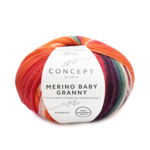 Katia Concept Merino Baby Granny 505 Rot-grau-camel