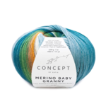 Katia Concept Merino Baby Granny 504 Petrol-braun-steingrau