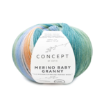 Katia Concept Merino Baby Granny 501 Grün-hellblau-orange