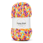 LindeHobby Fuzzy Chenille Print 08 Konfetti