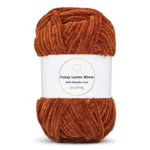 LindeHobby Fuzzy Chenille Silver Lurex 34 Kupfer